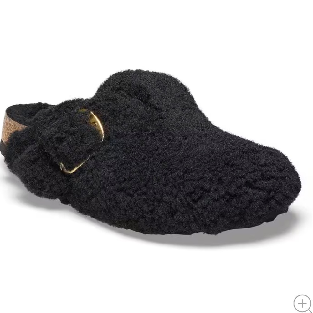 Birkenstock Boston Big Buckle Sherling Teddy Clogs Size 38